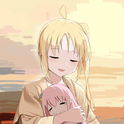 This is a pixiv picture whose title is God bless Bocchi🙏.