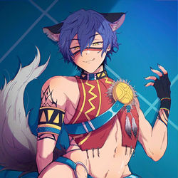 This is a pixiv picture whose title is ハイエナの日.