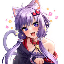 This is a pixiv picture whose title is 猫の日2023.