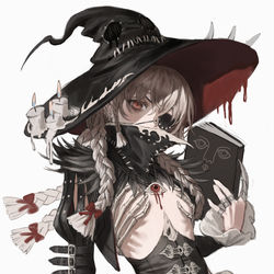 This is a pixiv picture whose title is 中二病魔女.