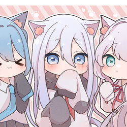 This is a pixiv picture whose title is ねこの日！！.