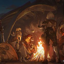 This is a pixiv picture whose title is シンクロニクル（仕事絵）.