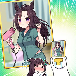 This is a pixiv picture whose title is みんなも早くこの尊いサボかを見て！！(涙).