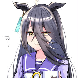 This is a pixiv picture whose title is タキオンSRのカフェ.