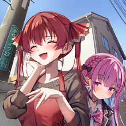 This is a pixiv picture whose title is 井戸端会議.