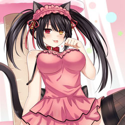 This is a pixiv picture whose title is 猫の日.