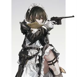 This is a pixiv picture whose title is メイドちゃん.