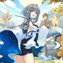 This is a pixiv picture whose title is 爱热闹的归终.