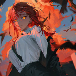 This is a pixiv picture whose title is マキマ.