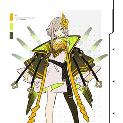 This is a pixiv picture whose title is 創作キャラデザラフ③.