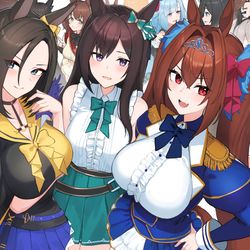 This is a pixiv picture whose title is 夢のマイチーム.