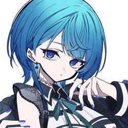 This is a pixiv picture whose title is ウルフカットすいちゃん.