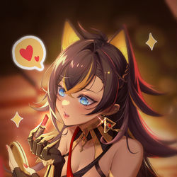 This is a pixiv picture whose title is Dehya.