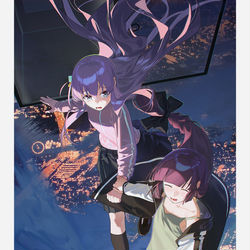 This is a pixiv picture whose title is 夜.