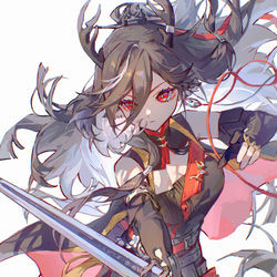 This is a pixiv picture whose title is 仇白.