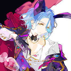 This is a pixiv picture whose title is ∩∩🌹.