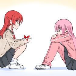 This is a pixiv picture whose title is ぼ喜多と後藤姉妹.