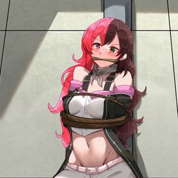 This is a pixiv picture whose title is (com) Neopolitan Gagged.