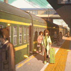 This is a pixiv picture whose title is 云兮-到达新的城市.