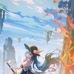 This is a pixiv picture whose title is 天衣無縫.