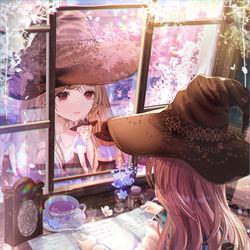 This is a pixiv picture whose title is 春はひとりぼっち.