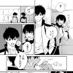This is a pixiv picture whose title is 潔蜂バレンタイン漫画.