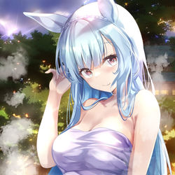 This is a pixiv picture whose title is 温泉アルダン.
