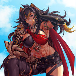 This is a pixiv picture whose title is 原神 - ディシア.