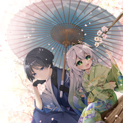 This is a pixiv picture whose title is 🌸🌸🌸.