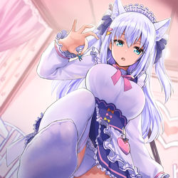 This is a pixiv picture whose title is VTuber／白雪みしろ.