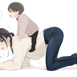 This is a pixiv picture whose title is お馬さんごっこ.
