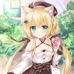 This is a pixiv picture whose title is 💝🍫🐈.