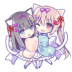 This is a pixiv picture whose title is 花梨と愛莉.