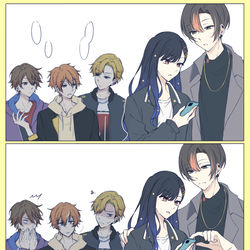 This is a pixiv picture whose title is 彰/杏/新.