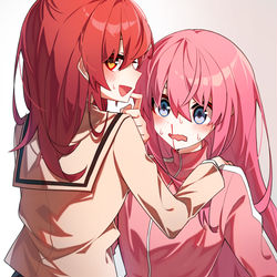 This is a pixiv picture whose title is "まだ何もしてないのに…".