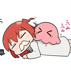 This is a pixiv picture whose title is 揉まれる喜多博士.