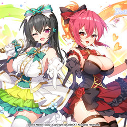 This is a pixiv picture whose title is 【お仕事】 Sword Master Story.
