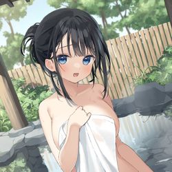 This is a pixiv picture whose title is 「も、もう、あんまり見ないで...」.