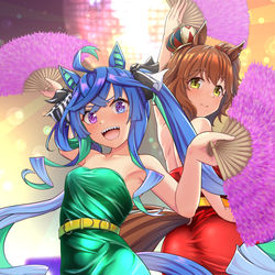 This is a pixiv picture whose title is 2周年はターボについてこい！.