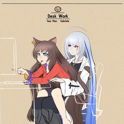 This is a pixiv picture whose title is 嫁企画の絵.