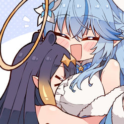 This is a pixiv picture whose title is Hug!.