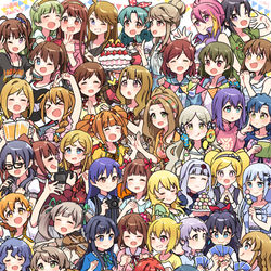 This is a pixiv picture whose title is 祝ミリオンライブ10周年!!!!!!!!!!.