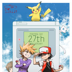 This is a pixiv picture whose title is ポケモン27th‼️.