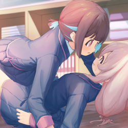 This is a pixiv picture whose title is 尼酱椛酱贴贴！.