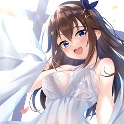 This is a pixiv picture whose title is ホロもーにんぐ！そらちゃん.