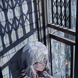 This is a pixiv picture whose title is Blue day.