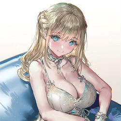 This is a pixiv picture whose title is 金髪お嬢様.
