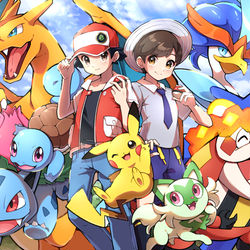 This is a pixiv picture whose title is ポケモンデー.