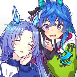 This is a pixiv picture whose title is 青の叡智.