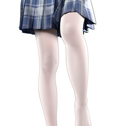 This is a pixiv picture whose title is 腿部白丝练习1.